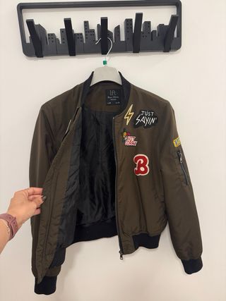 Chaqueta bomber LFT verde militar Talla M