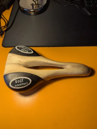 Sella bici pelle vintage soft comfort