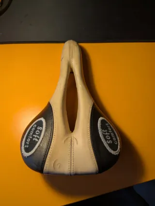 Sella bici pelle vintage soft comfort