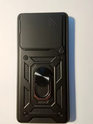 Funda Rígida Móvil Negra con Anillo