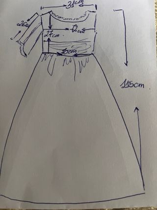 Vestido Primera Comunión Blanco y Rosa Nuevo