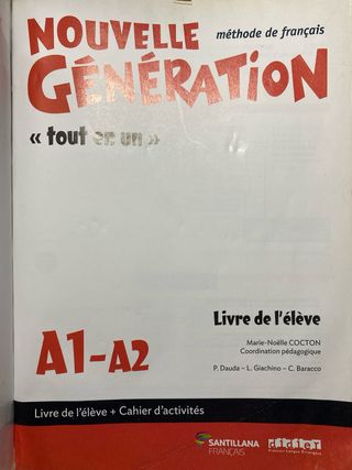 NOUVELLE GENERATION A1/A2 LIVRE/EXERCICES+CD+DVD