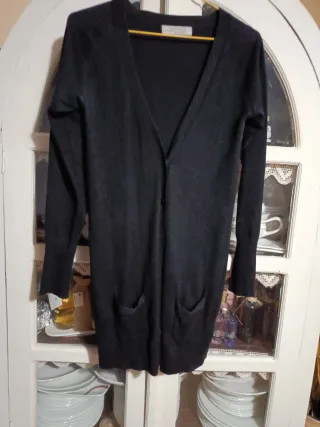 Chaqueta larga Zara Negra Talla M