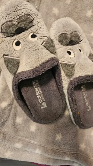 Batin y zapatillas estar por casa de la talla 36.