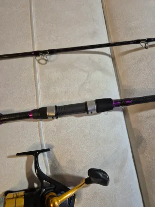 Lote pesca spinning caña y carrete