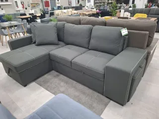 SOFA CAMA CHAISE LONGUE Y 2 PUFF