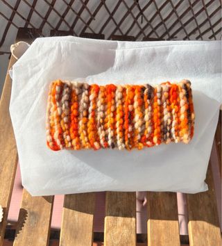 Cuello-braga tejido a mano de oveja merina