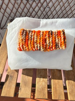 Cuello-braga tejido a mano de oveja merina