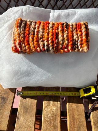 Cuello-braga tejido a mano de oveja merina