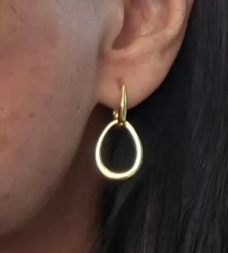 Pendientes Plata de Ley Aro Doble