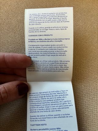 Cartera Burberry Rosa y Beige