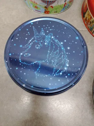 Lote Cajas Metálicas Decoradas