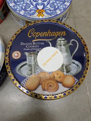 Lote Cajas Metálicas Decoradas