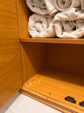 Aparador bambú y ratán 70s