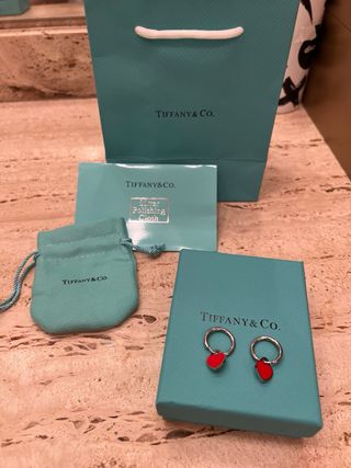 Pendientes Corazón Tiffany & Co. Rojos