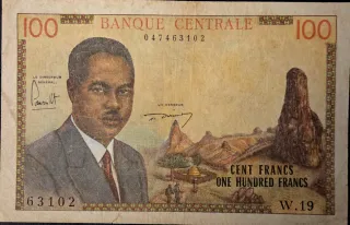 Billete 100 Francos África Colonial