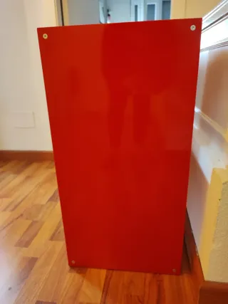 Estantería Ikea Kallax Roja Lacada