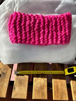 Cuello-braga tejido a mano lana merino en Chile