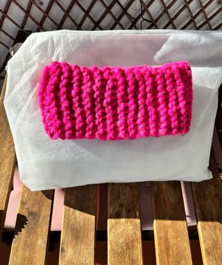 Cuello-braga tejido a mano lana merino en Chile