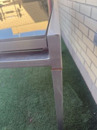 Mesa extensible cristal templado.