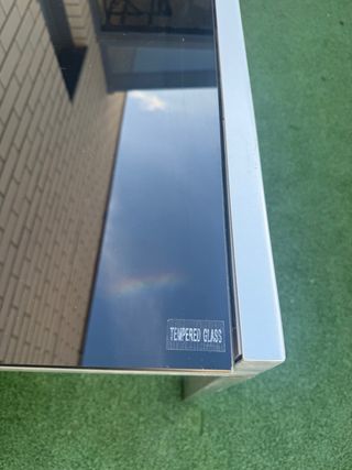 Mesa extensible cristal templado.