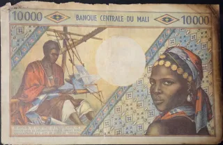 Billete 10000 Francos Mali