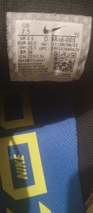 Zapatillas Nike Negras y Azules