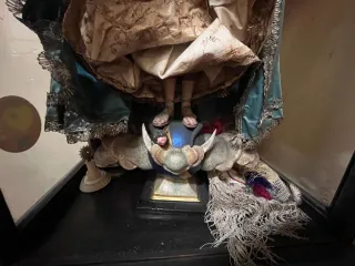 Virgen Cap i Pota S. XIX con Urna