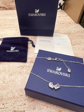 Collar Swarovski Cristal Plata