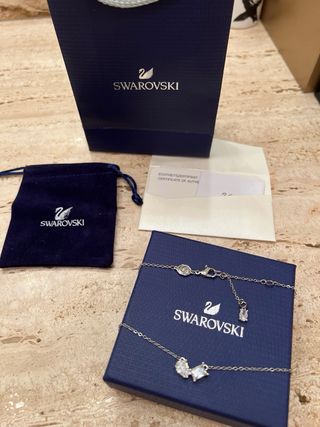 Collar Swarovski Cristal Plata