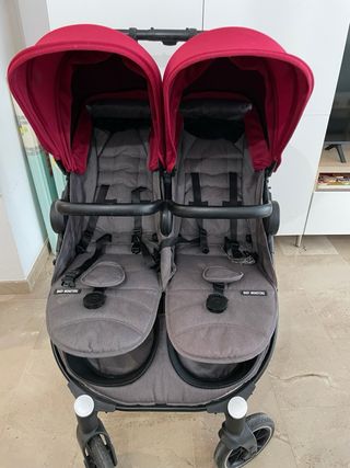 Carro Gemelar Baby Monsters Easytwin 4 + Capazo