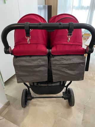 Carro Gemelar Baby Monsters Easytwin 4 + Capazo