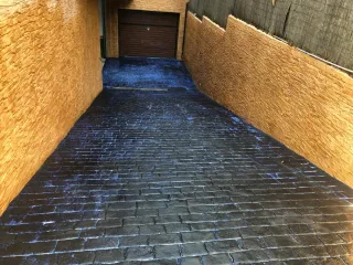 Pavimento impreso de hormigón