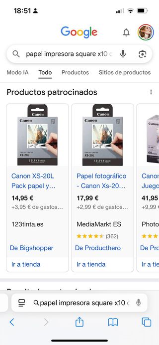 Canon SELPHY Square Impresora Fotos