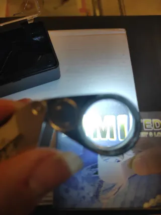 Lupa Joyero 30X con Luz LED