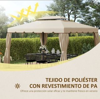 Techo cenador 4x3 beige