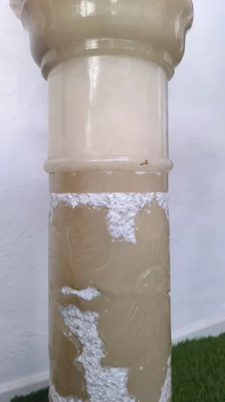 Lámpara Columna Mármol Piedra