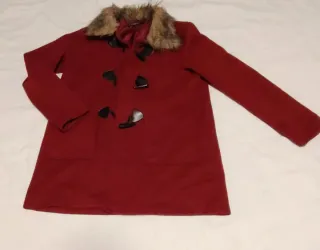 Chaquetón paño 3/4 rojo