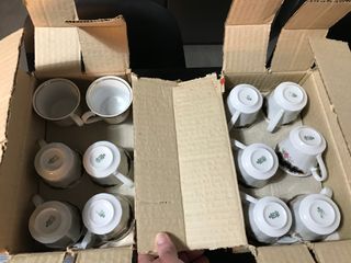 Juego Tazas Café Bavaria Porcelana Años 70