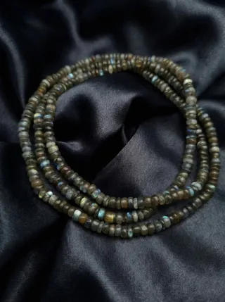 Labradorite - Collana lunga 120 cm.