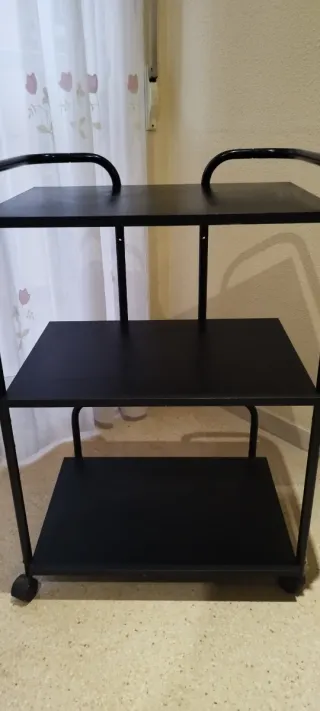 Carrito auxiliar 3 estantes con ruedas