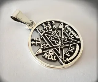 Colgante Tetragrammaton Plata Ley 925