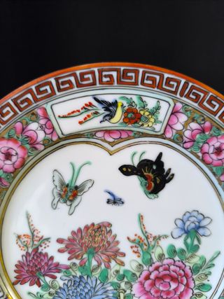 Prato 18cm Borboleta Macau Porcelana