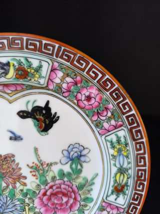 Prato 18cm Borboleta Macau Porcelana