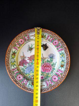Prato 18cm Borboleta Macau Porcelana