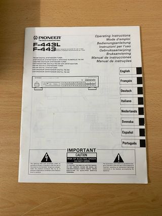 Sintonizador Pioneer F-443L