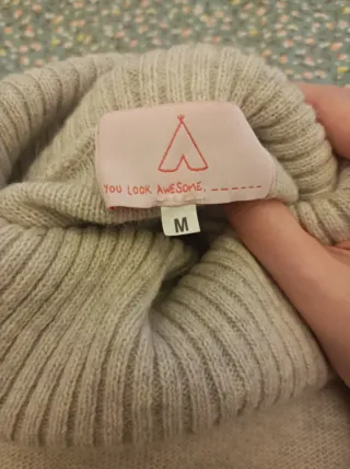 Jersey cuello alto Blanco