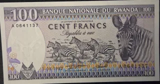Billete Ruanda 100 Francos 1982