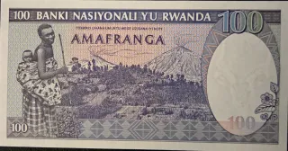 Billete Ruanda 100 Francos 1982