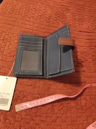 Monedero vaquero con flores